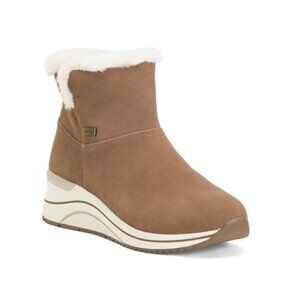 REMONTE Brown/white Suede Eleni Comfort Boots